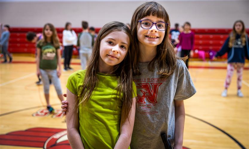 Students jump rope